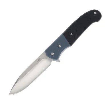 CRKT Ignitor Spring-Assisted Linerlock Folding Knife (Black and Blue G-10) CR6880