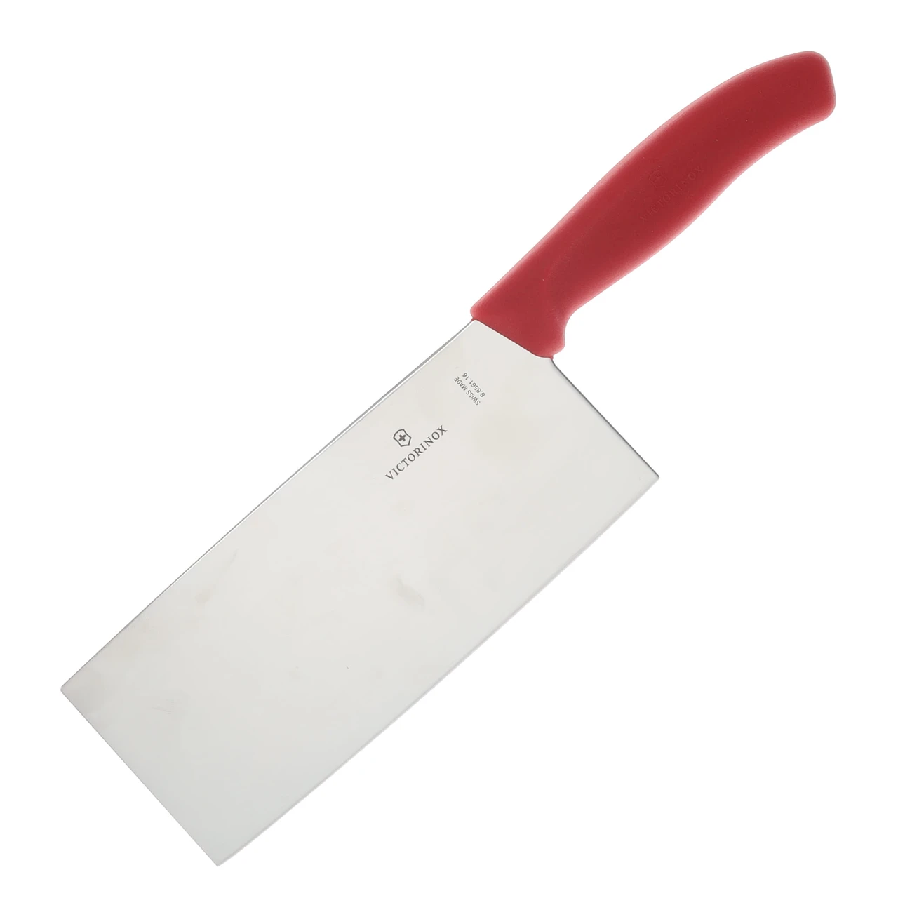Victorinox Chinese Cleaver Red 7 Inch Plain Cleaver Blade V856118