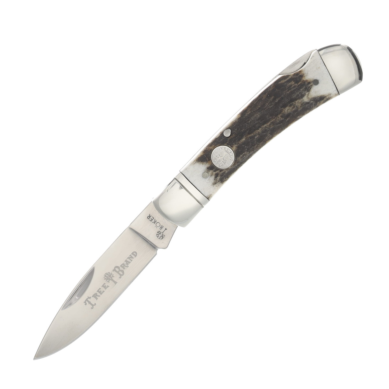 Boker Gentleman Traditional Series 2.0 Pocketknife 2.95in Plain Stag Lockback BK110819ST