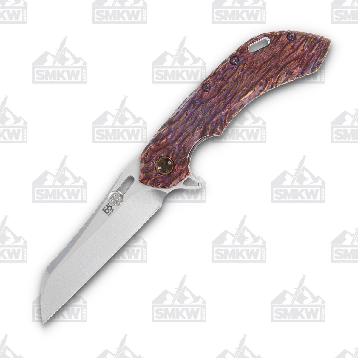 Olamic Wayfarer 247 Folding Knife T-093W Wharning (Molten Brurple) T093W