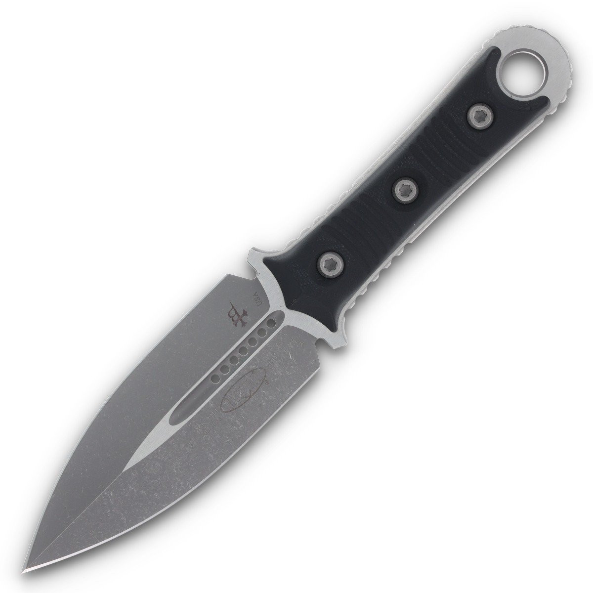 Microtech SBD Fixed Knife 4.45in Plain Apocalyptic Stonewash Dagger 1