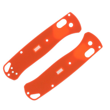 Glow Rhino Benchmade Bugout Knife Handle Scales Blaze Orange G-10