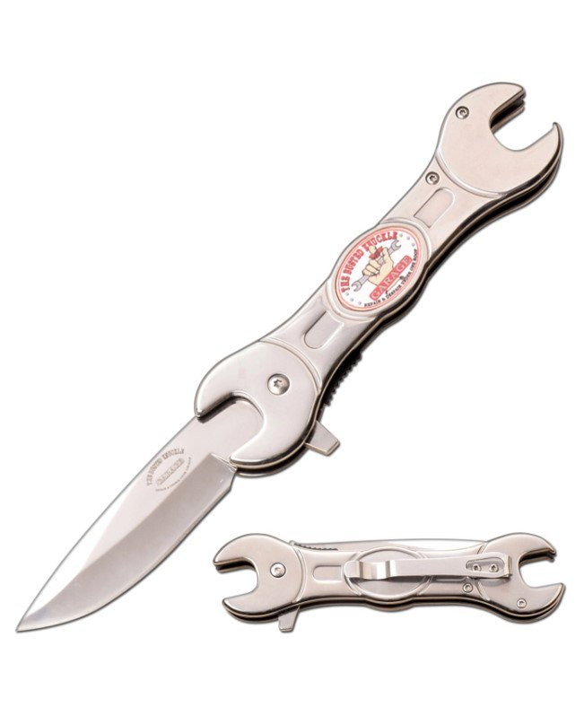 Busted Knuckles Garage Linerlock Folding Knife Smoky Mountain Knife Works