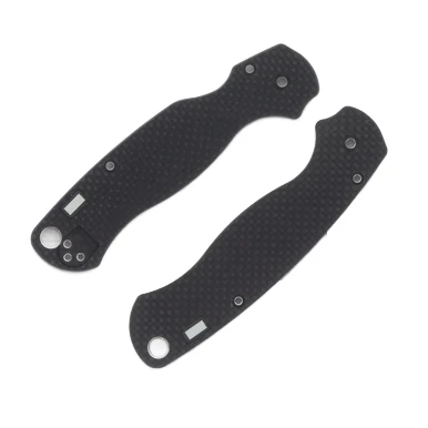Glow Rhino Spyderco Paramilitary 2 Knife Handle Scales Carbon Fiber GRC-SCALES-PARA2-000-CFGCFG