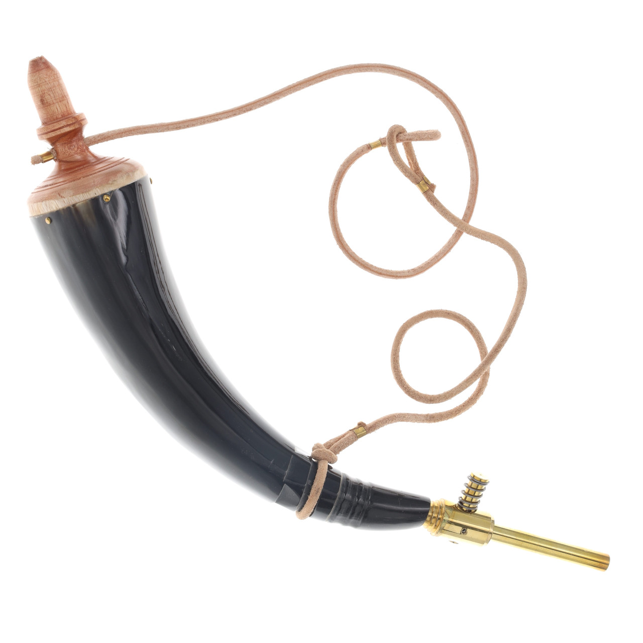 Powder Horn with Brass Dispensing Tip MIPH
