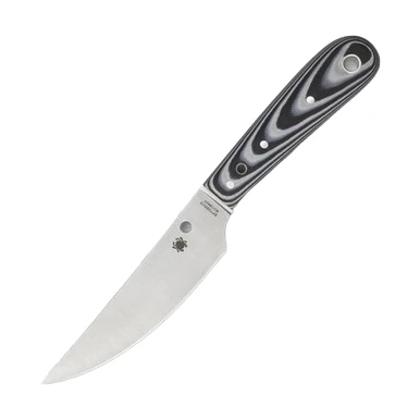 Spyderco Bow River Gray and Black 4.36 Inch Plain Satin Trailing Point