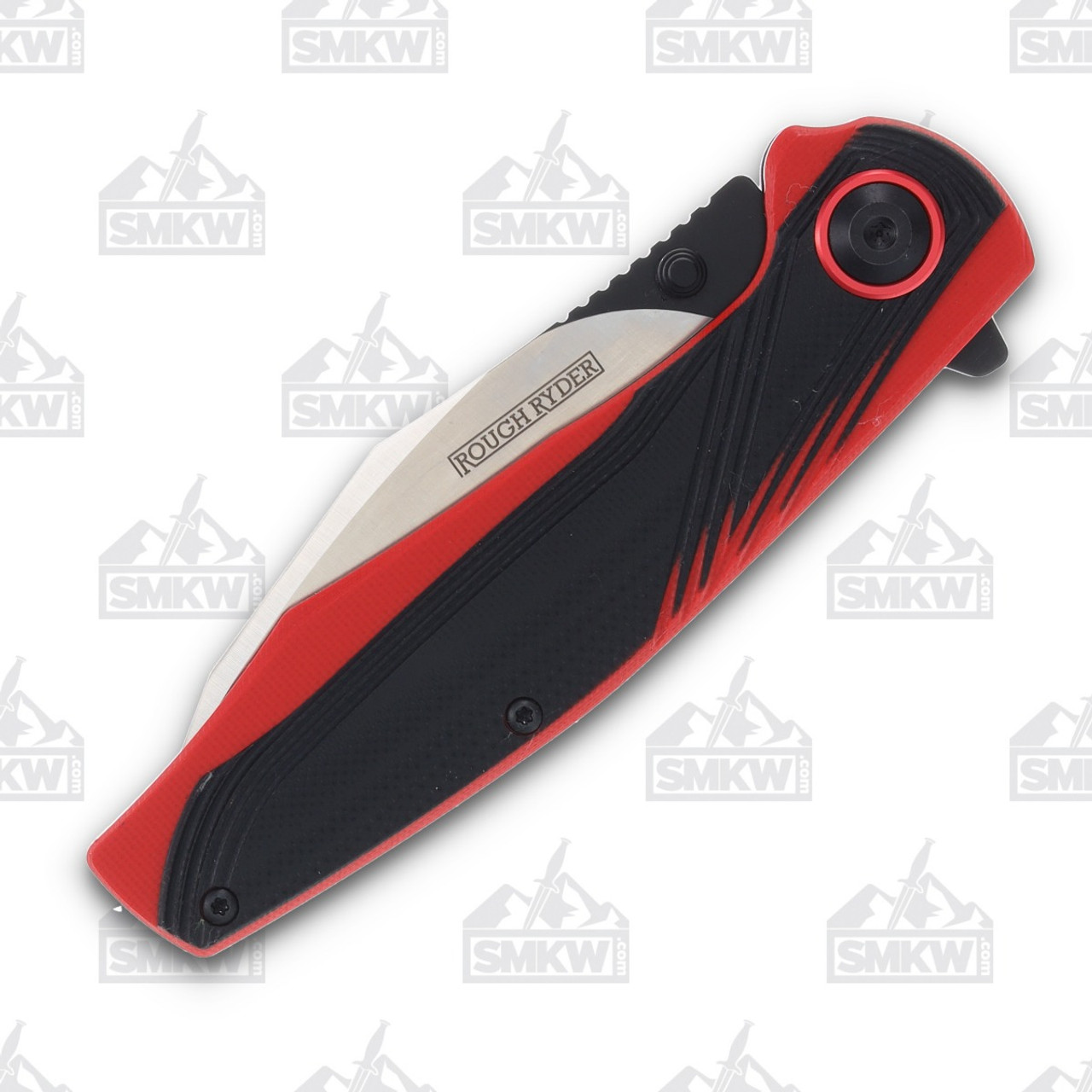 Knife Scales - G10 Red & Black - 4 x 1 1/2 x 1/4 — WoodWorld of