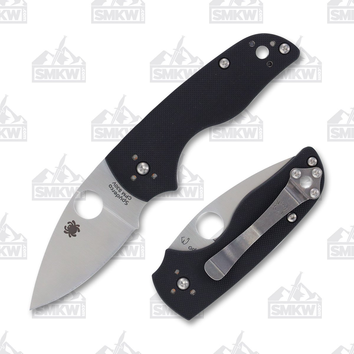 Spyderco Lil Native Folding Knife 2.42in Plain Edge G10 Thumb Hole