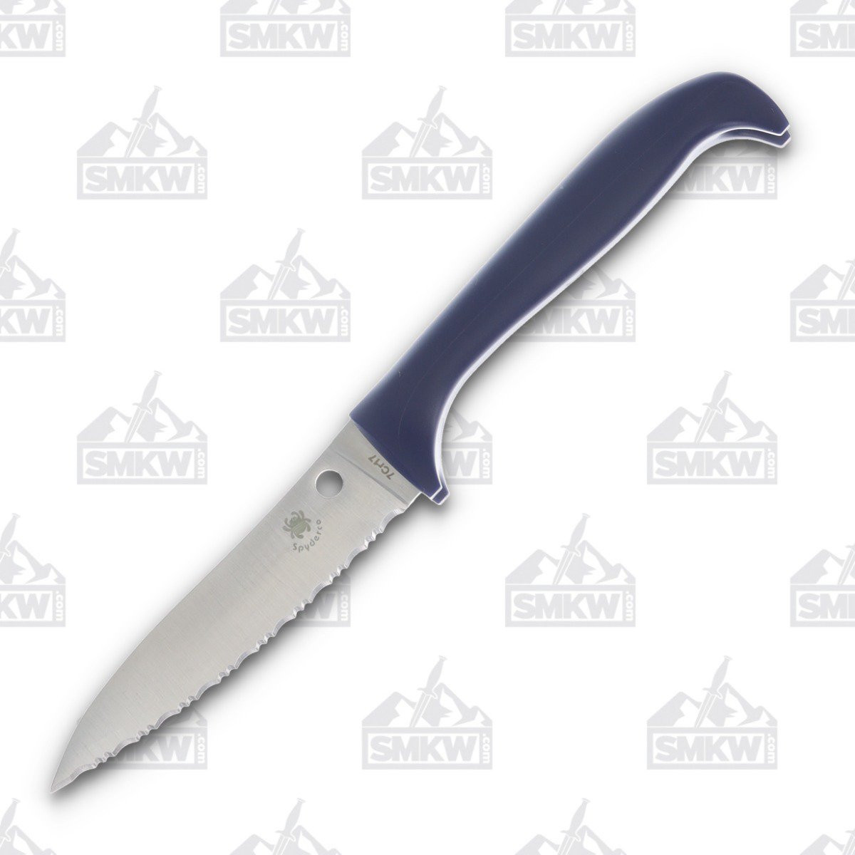 Spyderco Counter Critter Kitchen Knife Purple Serrated
