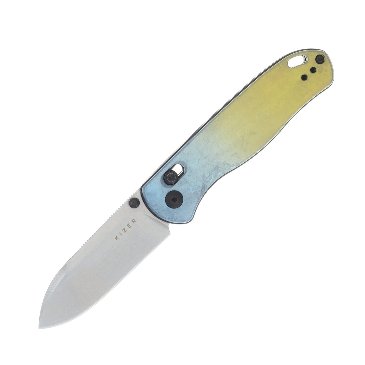 Kizer Drop Bear Clutch Lock Folding Knife (Titanium Snowflake) KI3619A3