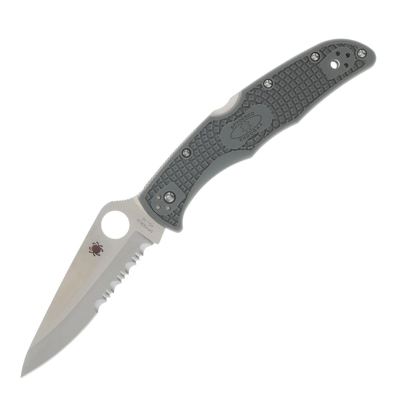Spyderco Endura 4 FRN Foliage Green 3.8in Partially Serrated Blade SPC10PSFG