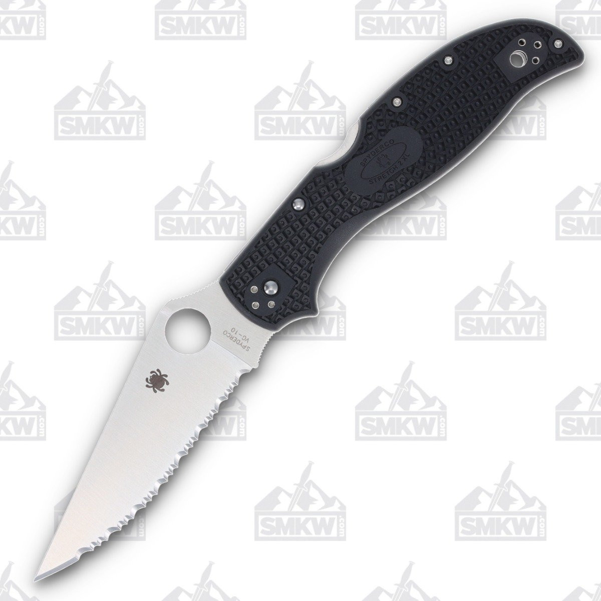 Spyderco Stretch 2 XL Lightweight Folding Knife 3.92in Serrated FRN