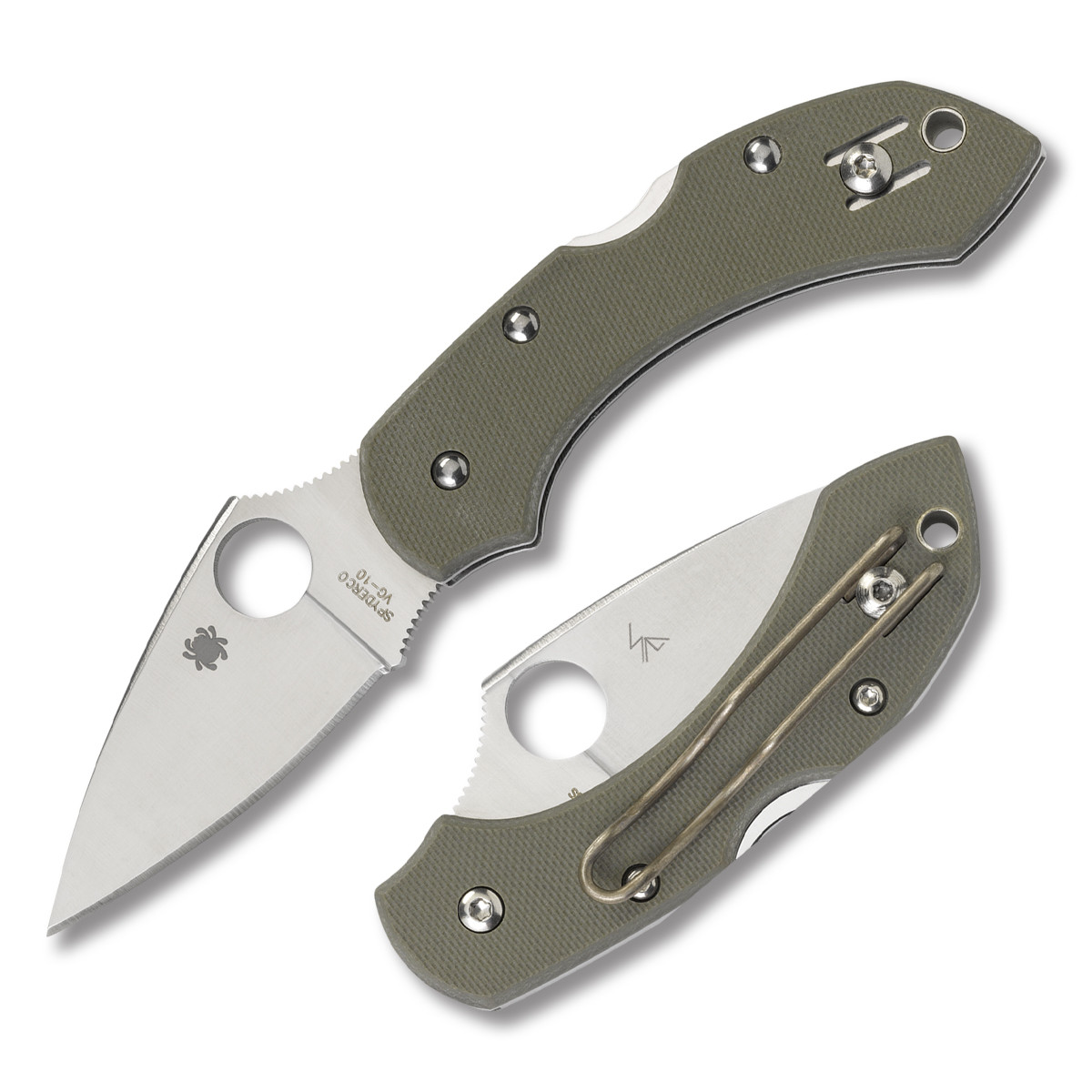 Spyderco Dragonfly Folding Knife Foliage Green G-10 SPC28GPFG