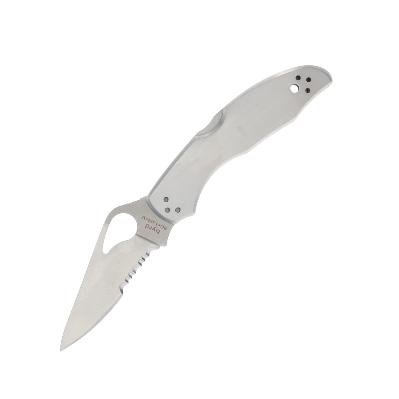 Spyderco Byrd Meadowlark 2 Stainless Steel Knife 2.97in Combo Edge