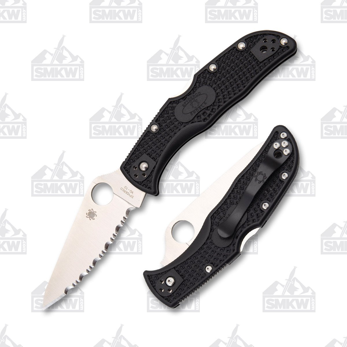 Spyderco Endela Folding Knife 3.41in Serrated Edge FGN