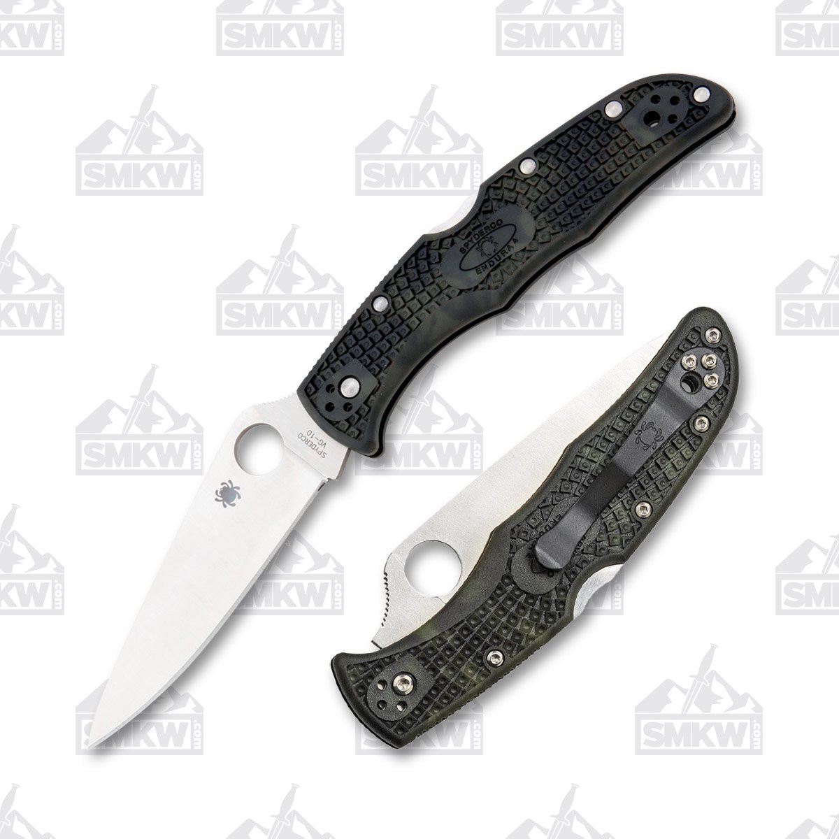 Spyderco Endura 4 Folding Knife Zome Green