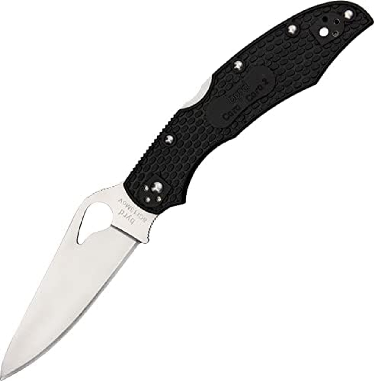 Spyderco Byrd Cara Cara 2 Folding Knife Black FRN SPBY03PBK