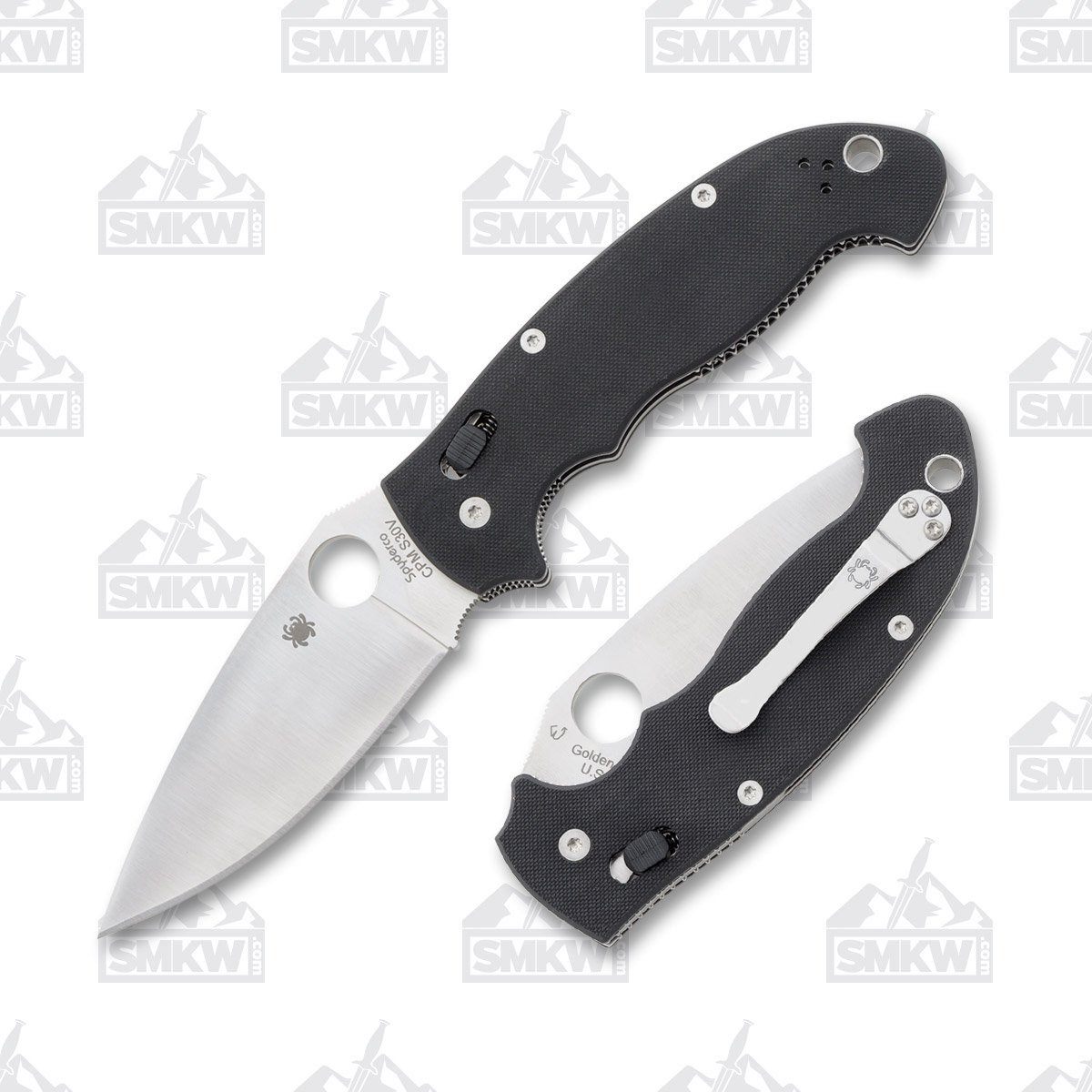 Spyderco Manix 2 XL Folding Knife 3.85in Plain Edge G10