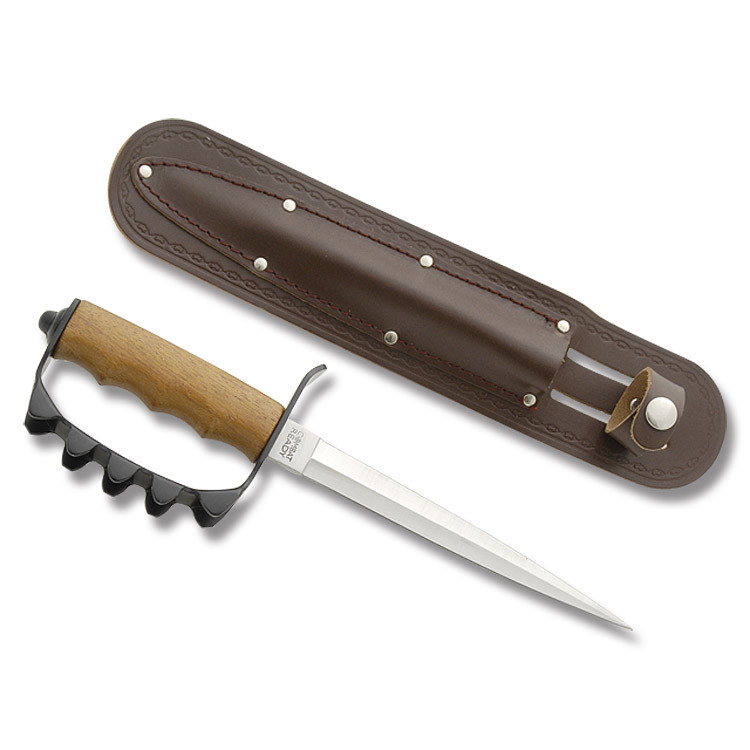 Combat Ready 1917 Military WWI Trench 8in Satin Dagger Fixed Blade