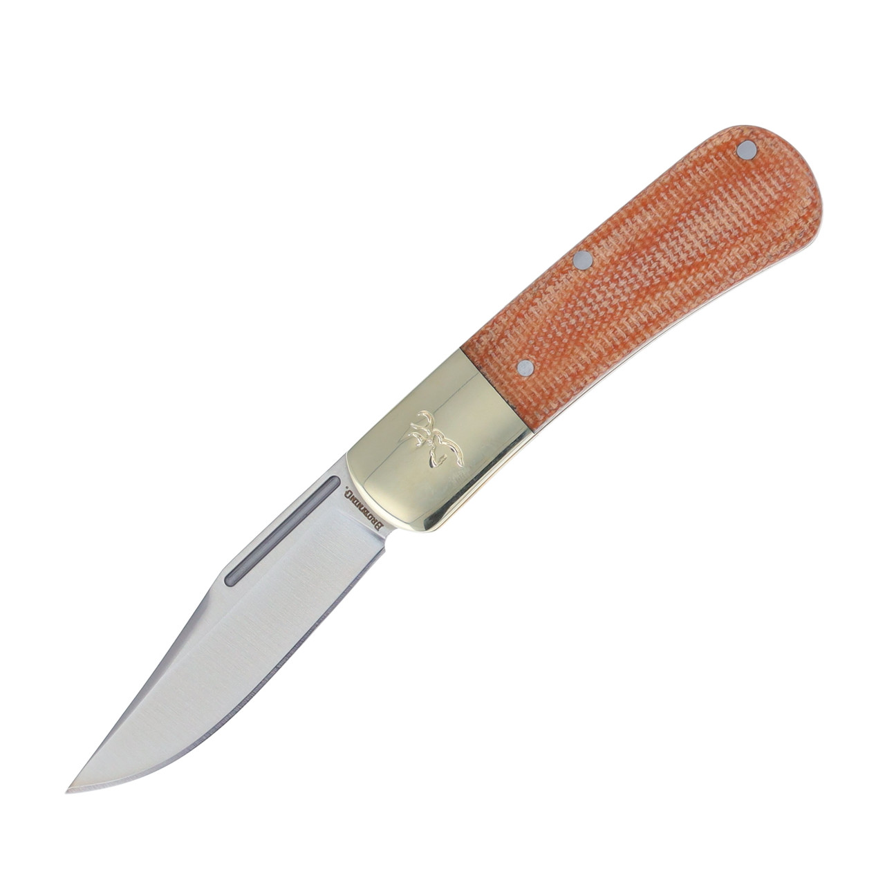 Browning Steambank Brown Clip Point Folding Knife SMKW Exclusive