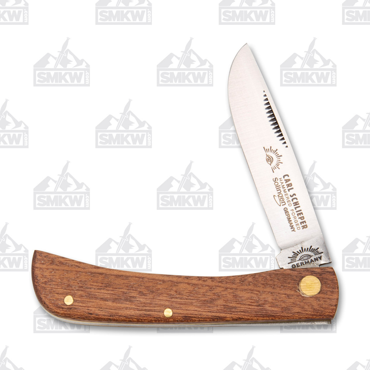 German Eye Clodbuster Jr. Folding Pocket Knife Slip Jt Wood Steel
