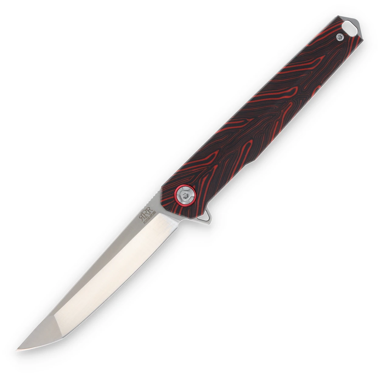 Rough Ryder Reserve Black and Red D2 Tanto Folding Knife RRR029