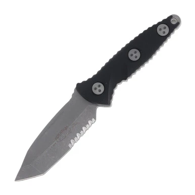 Microtech Socom Alpha Mini Fixed Blade Knife (T/E Stonewash P/S | Black G-10)