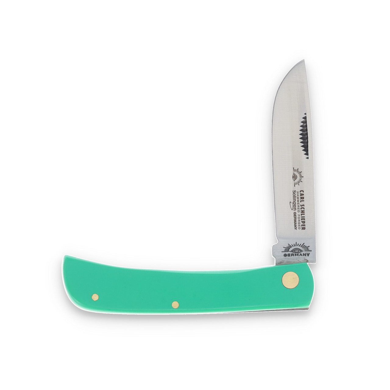 HUNTER ADSB ANDERSSON BELL ダークグリーン Eye Brand Clodbuster Jr Green Folding Knife EB99JRG - Smoky