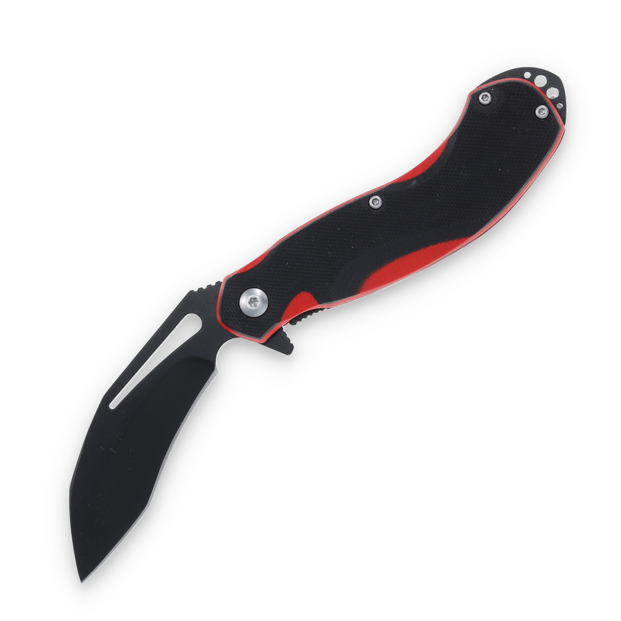 C.U.M.A. Survival School B.A.M.F. Flipper 3" Black Stainless Steel Blade