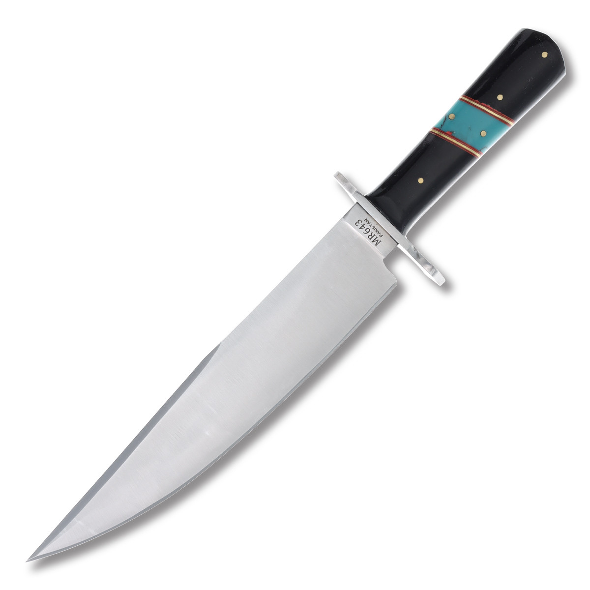 Marbles Turquoise Bowie Fixed Blade 10in Clip Point Stainless Steel