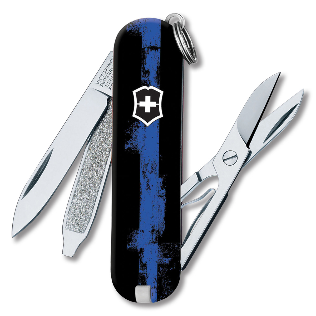 Victorinox Classic SD Swiss Army Knife Police Blue Line SMKW