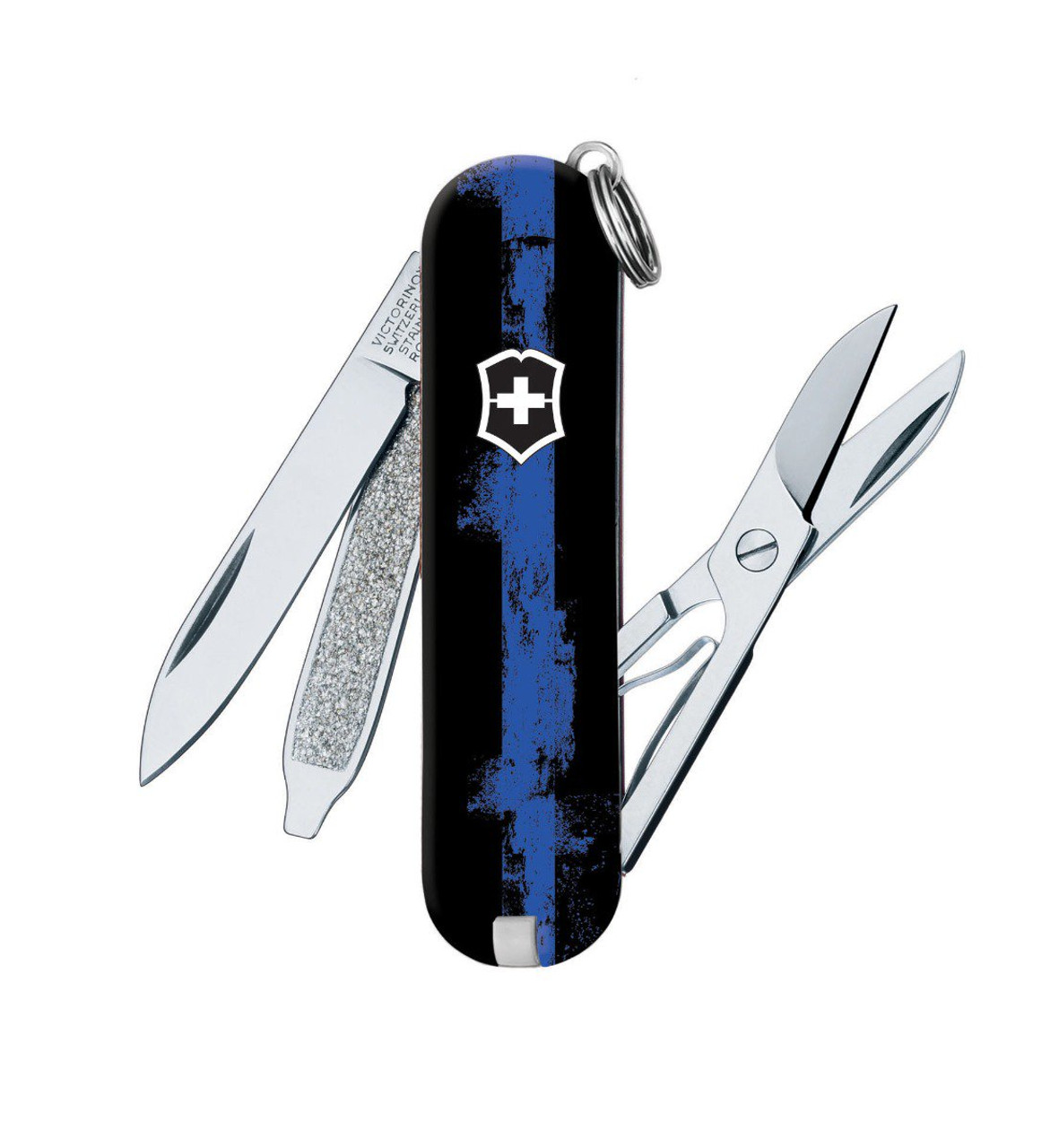 Victorinox Classic SD Swiss Army Knife Police Blue Line SMKW