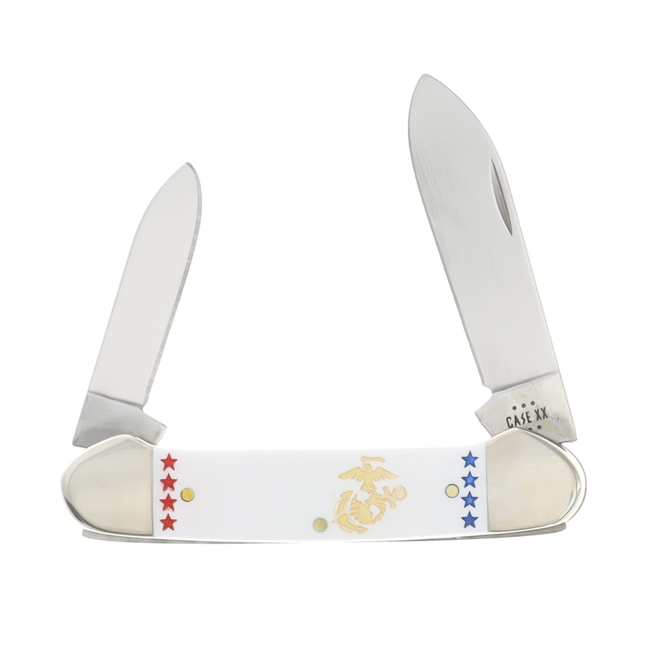 Case USMC® - Embellished Smooth White Synthetic Canoe (42131 SS) CA13205