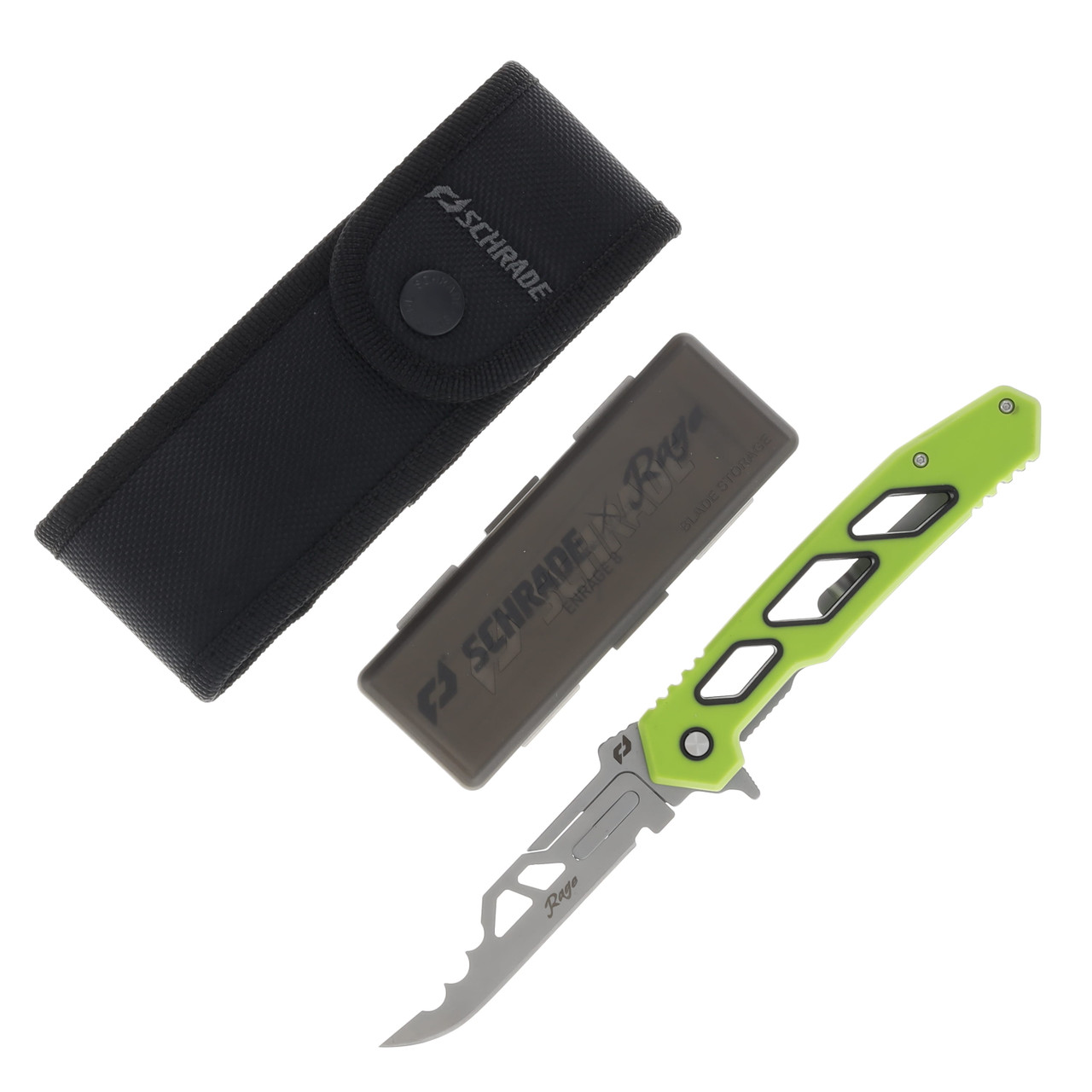 schrade tobacco knife Schrade Isolate Enrage 8 Replaceable Blade Knife Clam Pack 1197646