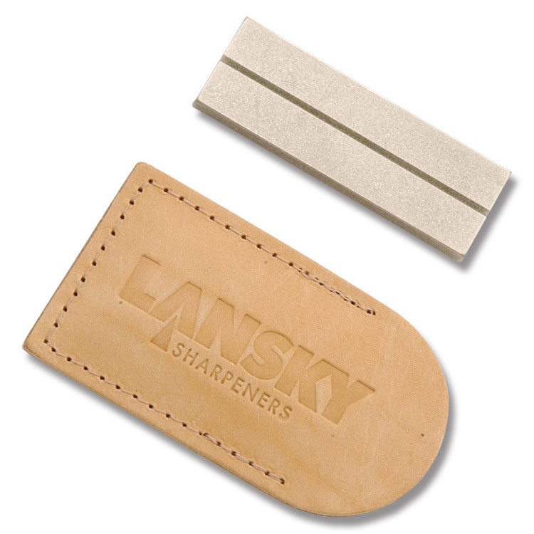Lansky Diamond Kitchen Pocket Sharpening Stone Pouch 3in