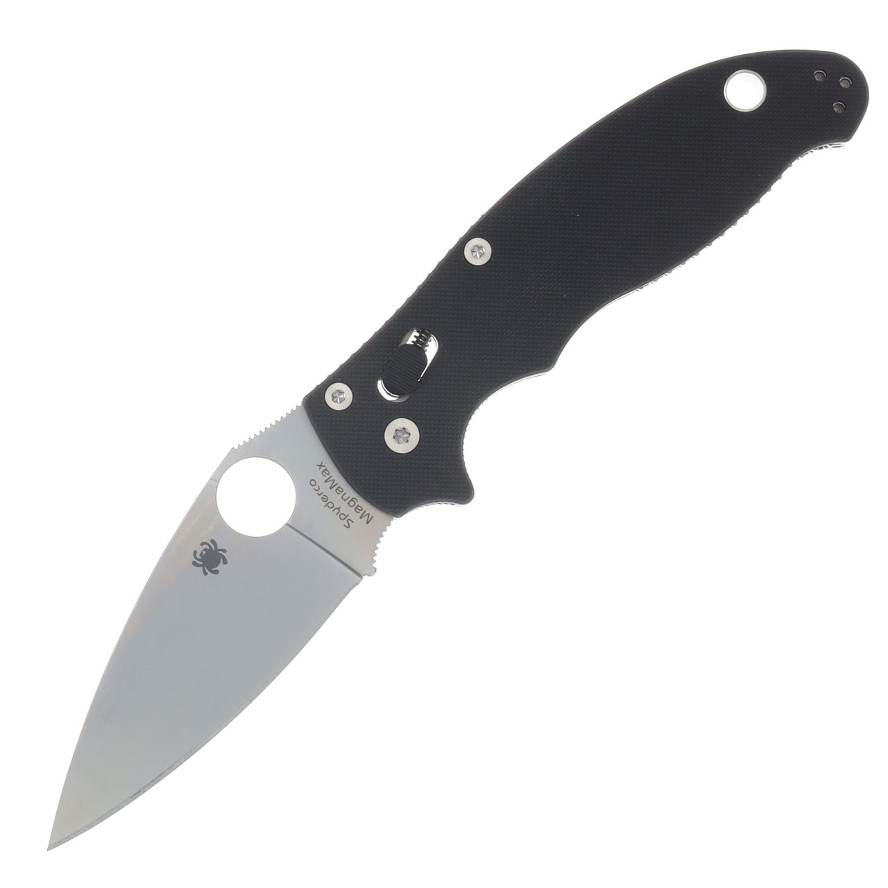 Spyderco Manix 2 Ball Bearing Lock Folding Knife Satin MagnaMax/Black G-10 SPC101GP2