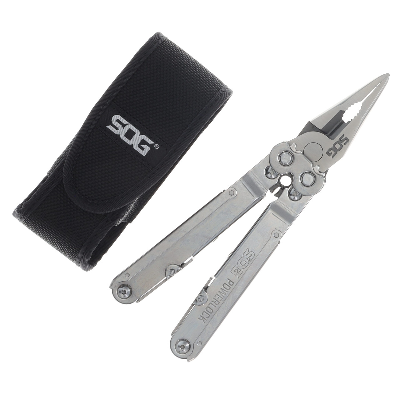 SOG PowerLock Satin V-Cutter MultiTool SOGS62