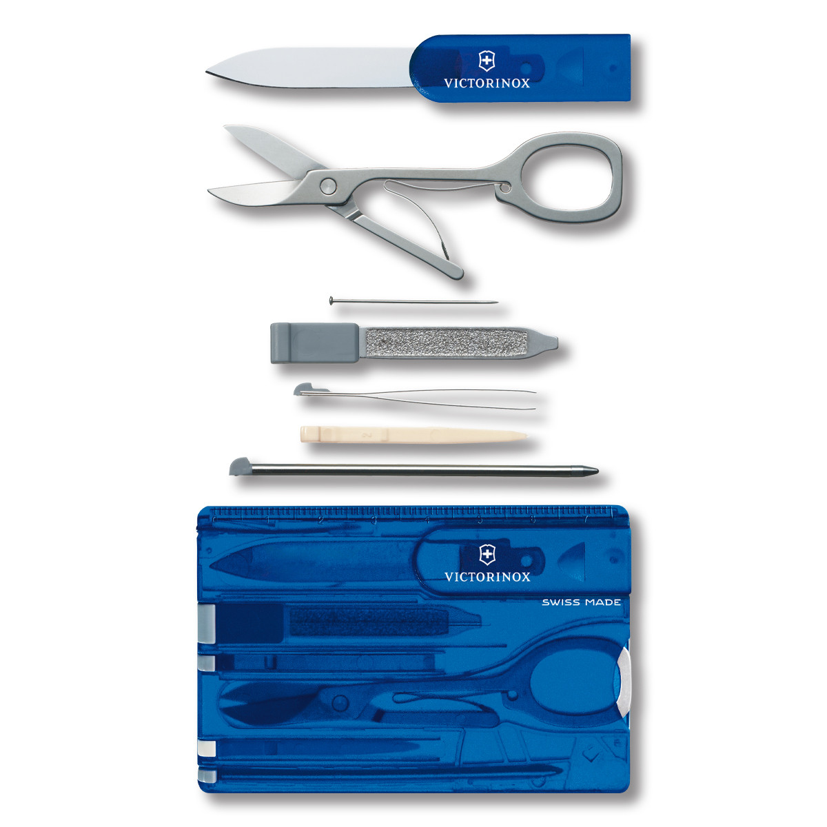 Victorinox SwissCard Pocket Tool Translucent Sapphire V53928