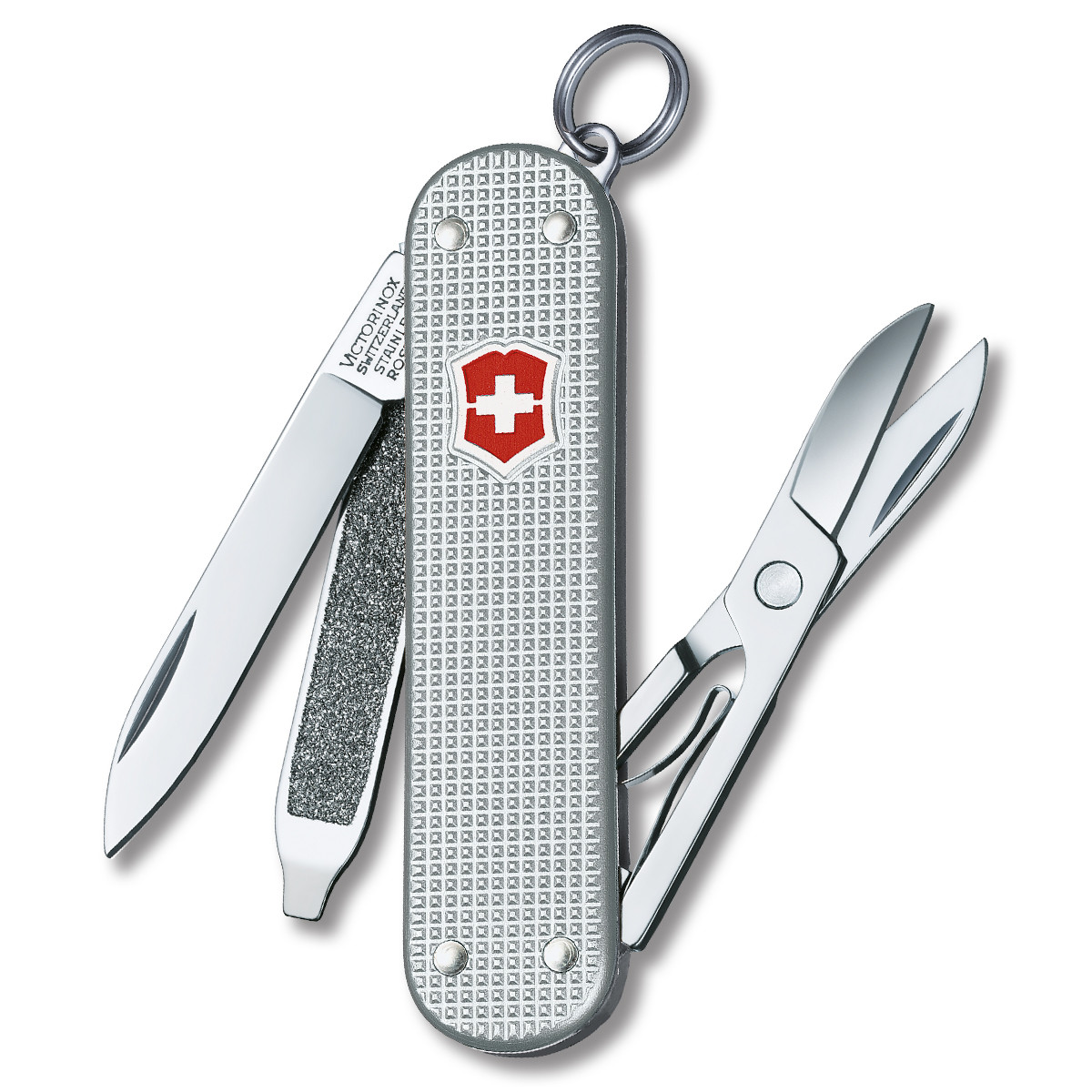 Victorinox Classic SD Swiss Army Knife Silver Alox V58012 - Smoky