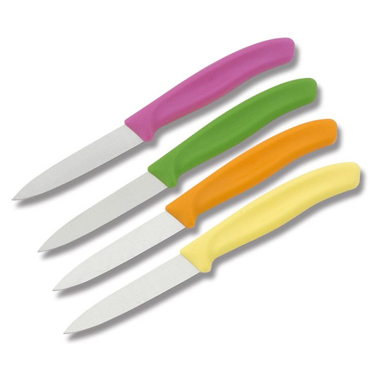 Victorinox 4 Piece Kitchen Paring Knife Set Multi-Color - Smoky