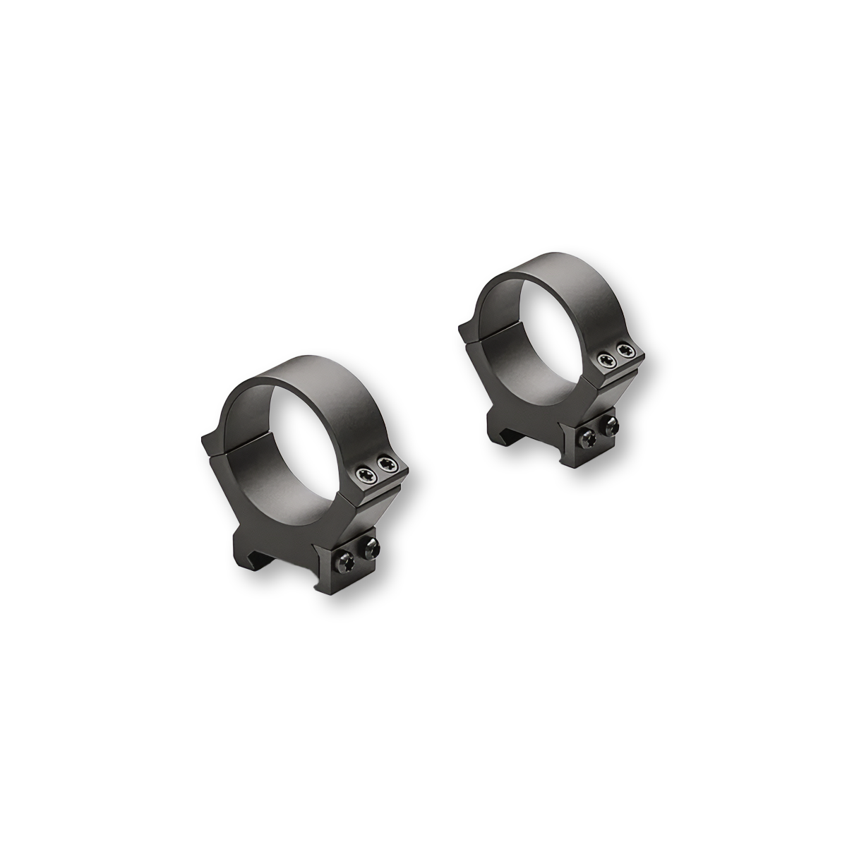 Leupold Cross Slot PRW2 Ring Mount 30mm 2-Piece Medium Matte Black