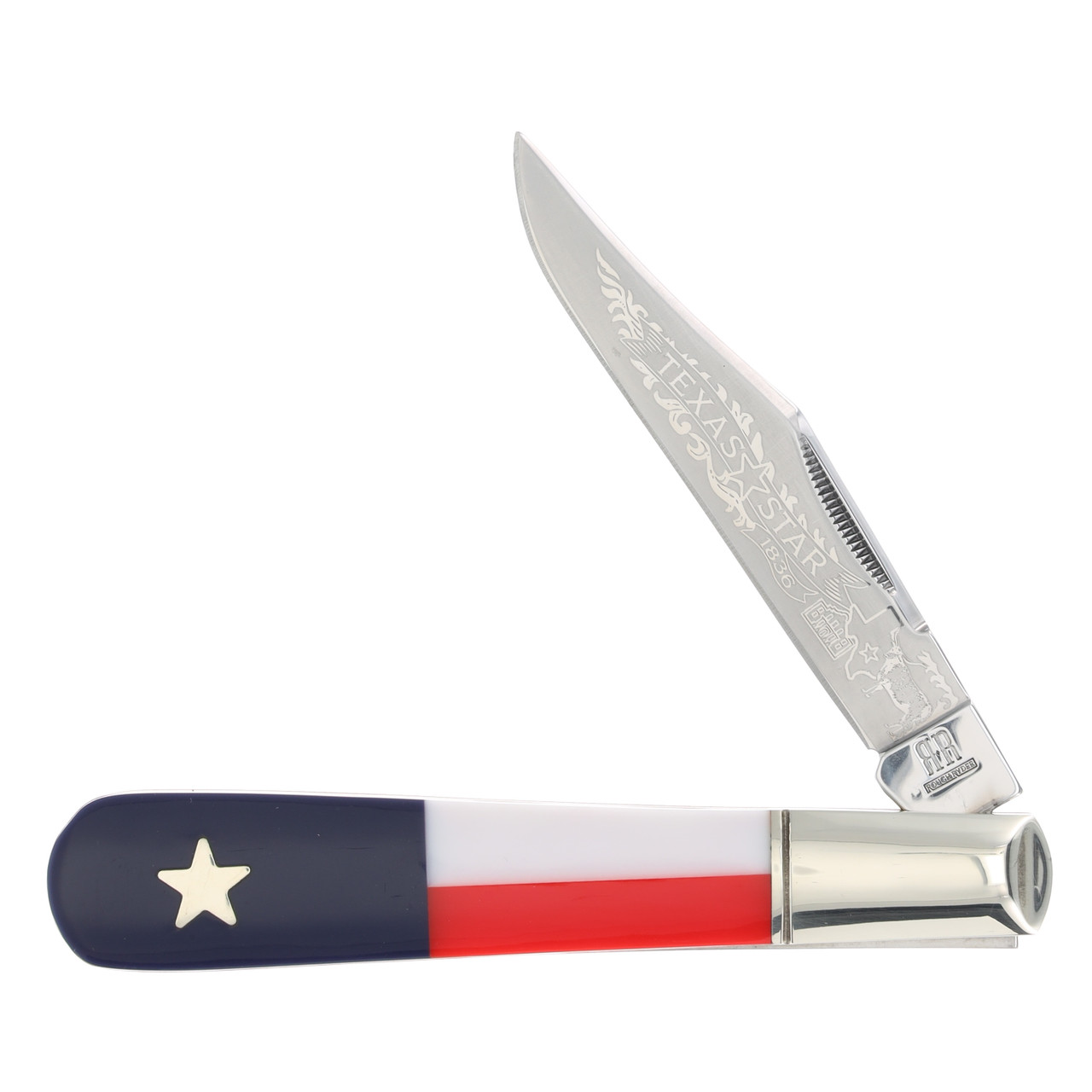 Rough Ryder Texas Star Daddy Barlow Folding Knife RR2500 - Smoky