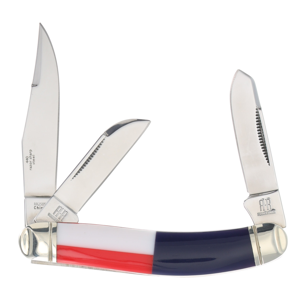 Rough Ryder Texas Star Sowbelly Stockman Folding Knife RR2505