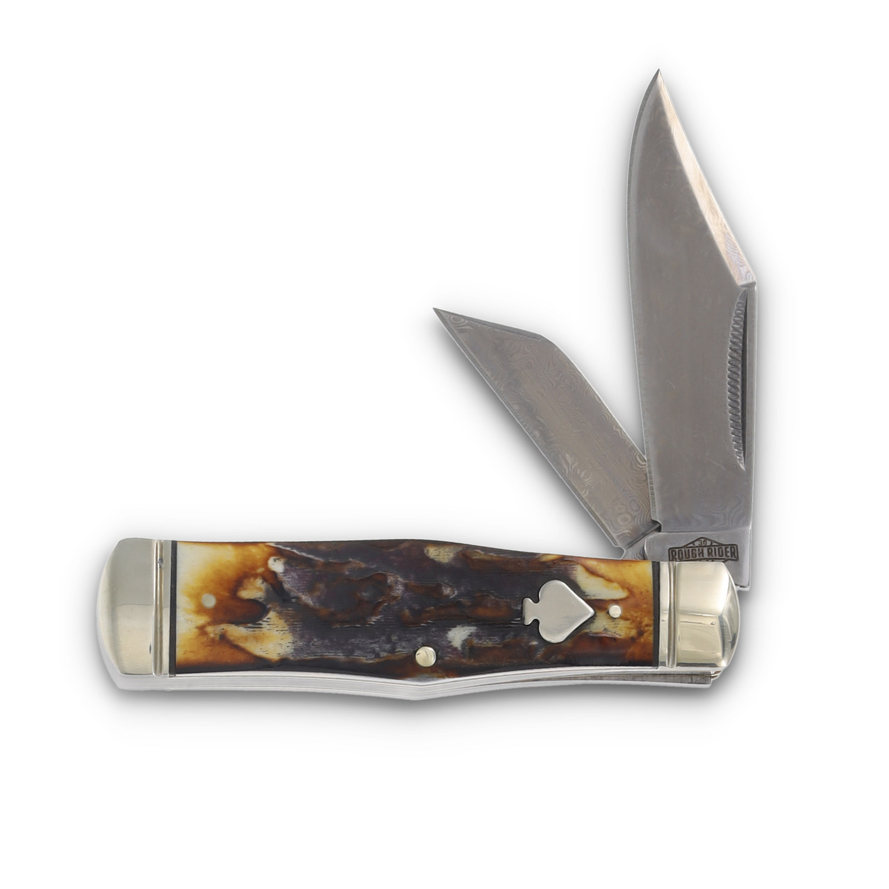 アールデコ～MCMデザイン★タイプライターリボン缶6個セット 稀少ヴィンテージ Rough Ryder Cinnamon Bone Damascus Coke Bottle Folding Knife