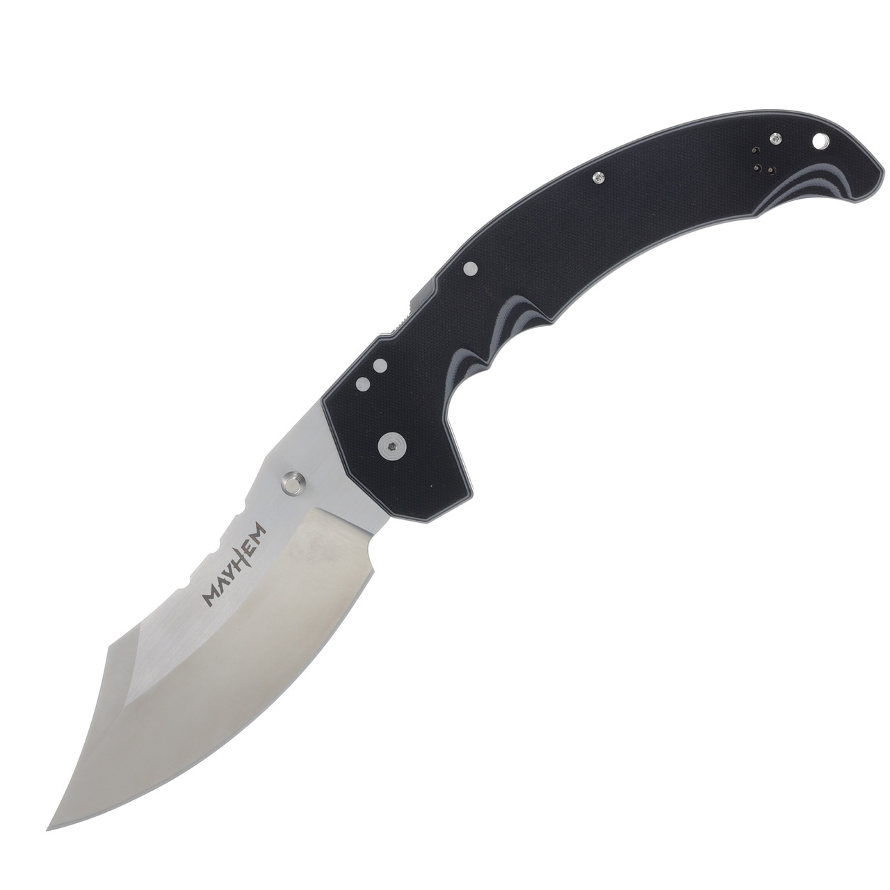 Cold Steel Mayhem Atlas Folding Knife 6in Plain Edge Gray G10