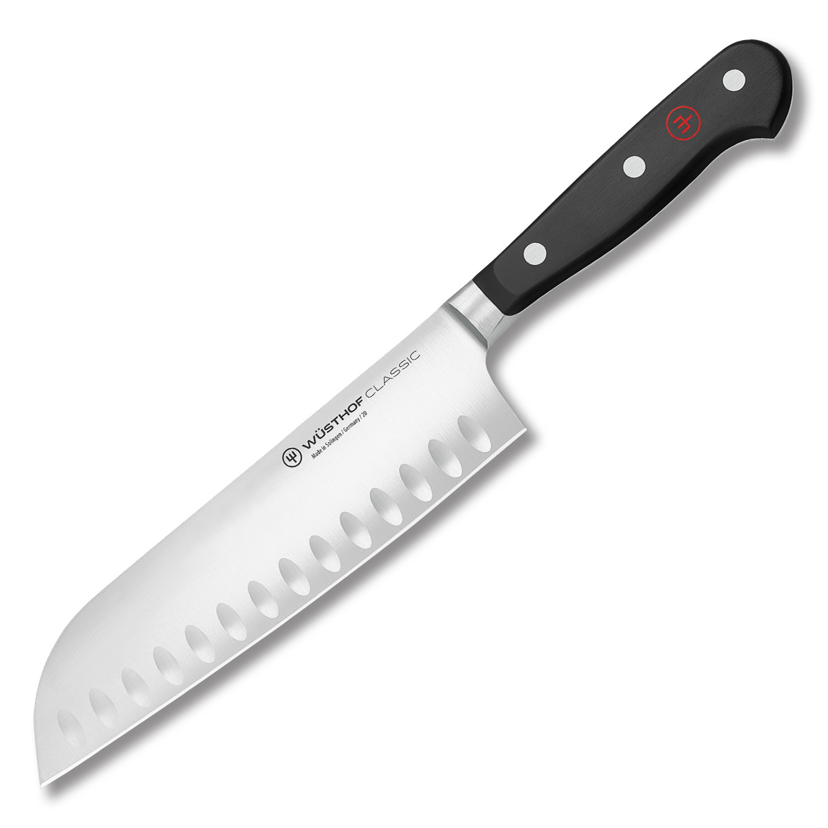 Wusthof Classic Kitchen Knife 7in Plain Edge Santoku 1040131317