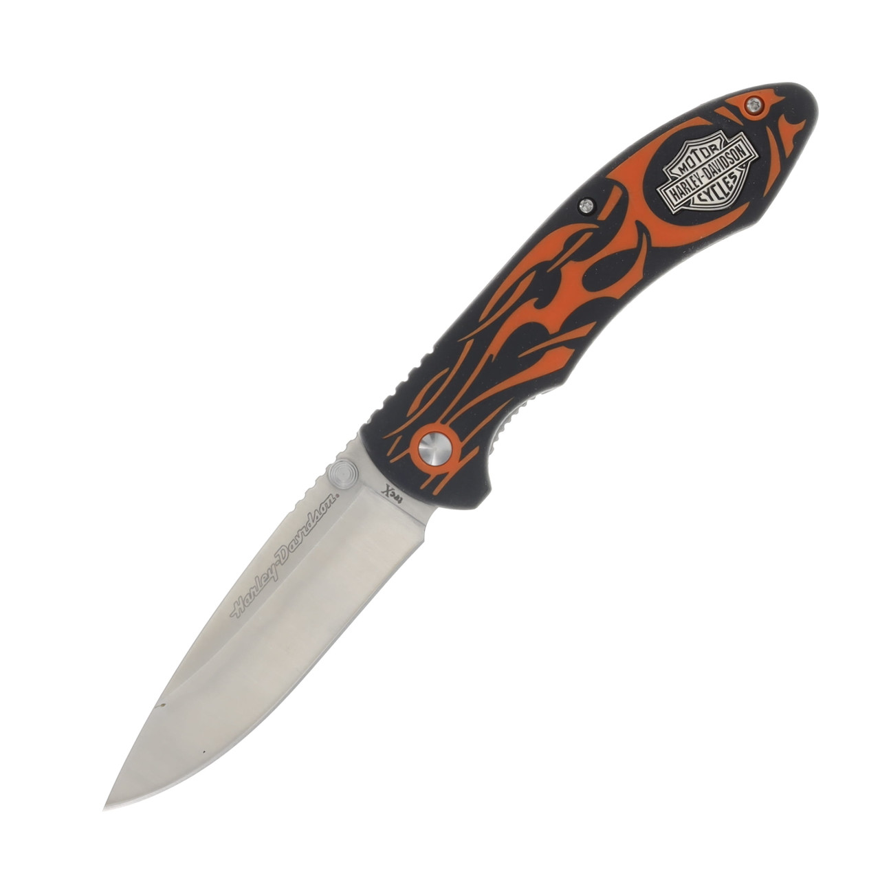 Tec-X Harley-Davidson TF-1 Linerlock Folding Knife CA52119 - Smoky