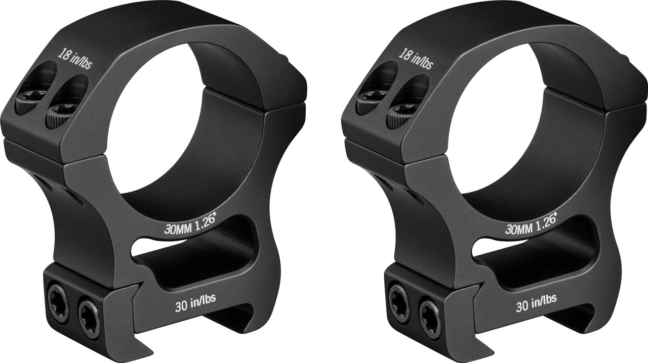 Vortex Pro Series 30mm Rings High - 1.26" PR30-H