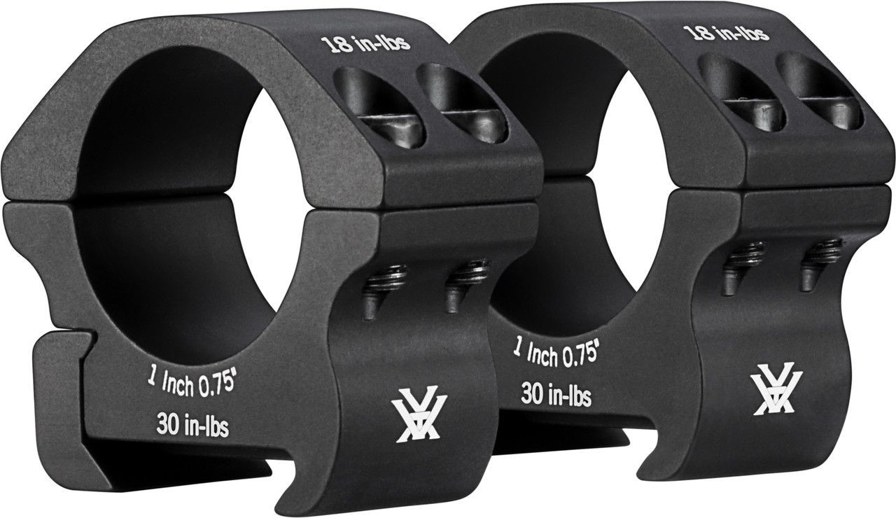 Vortex Pro Series 1in Rings Low 0.75in – Precision Mounts