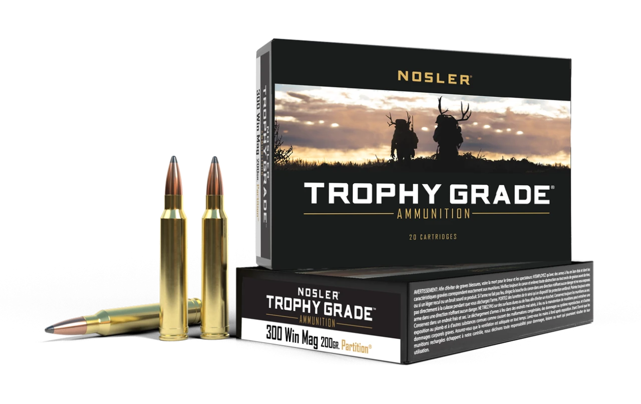 Nosler Trophy Grade 300 Winchester Magnum 200 Grain Partition 20 Rds